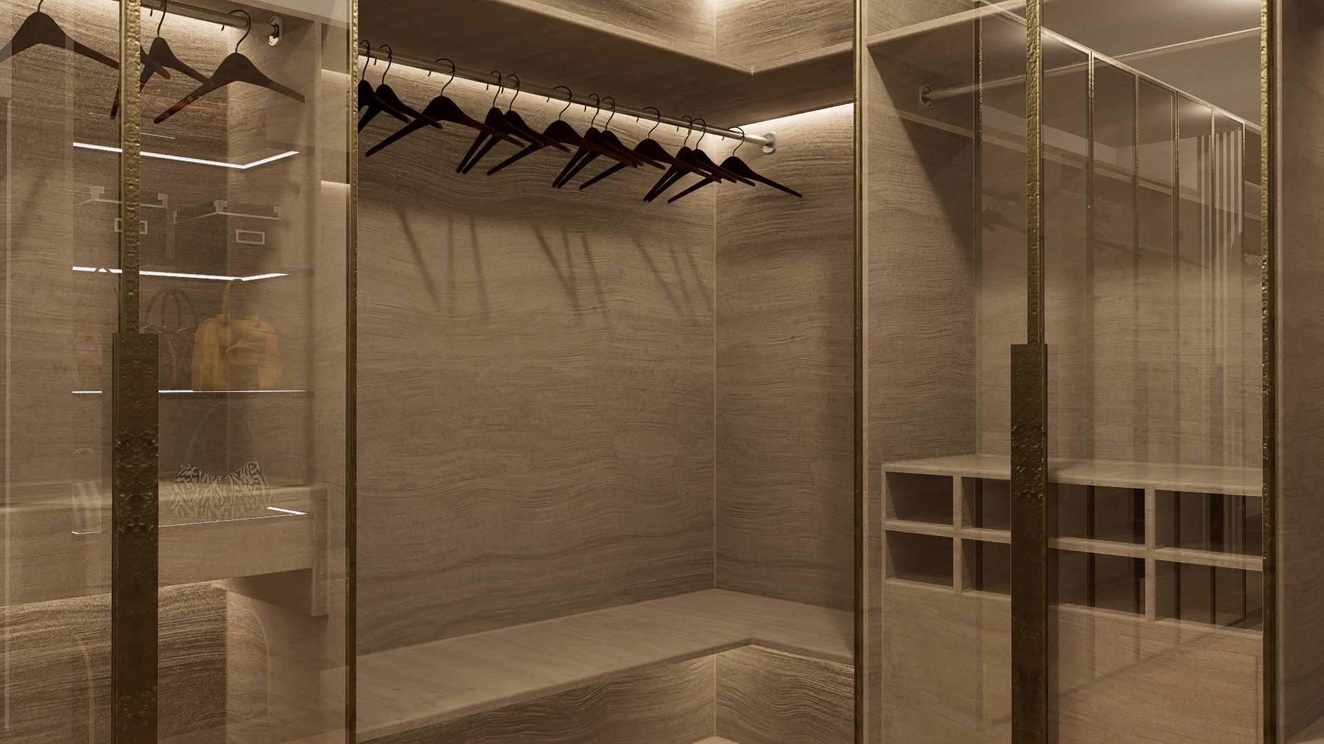 Master bath — limestone tile, freestanding soaking tub